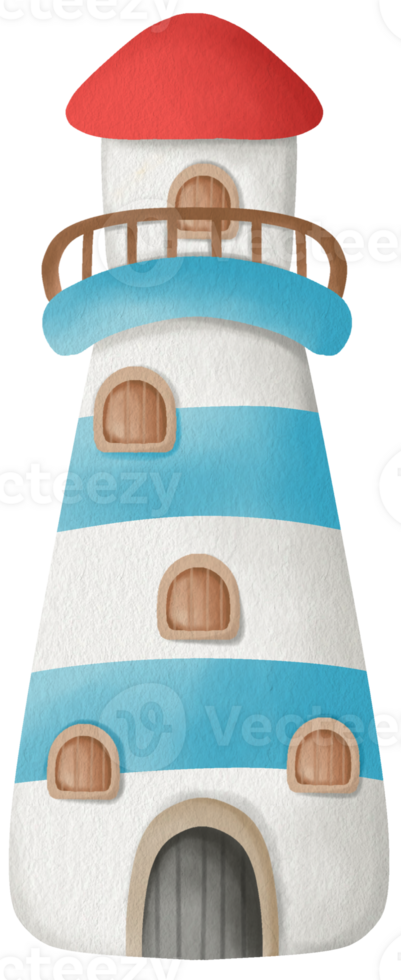 Cartoon Lighthouse Cute Lighthouse Nautical Lighthouse png