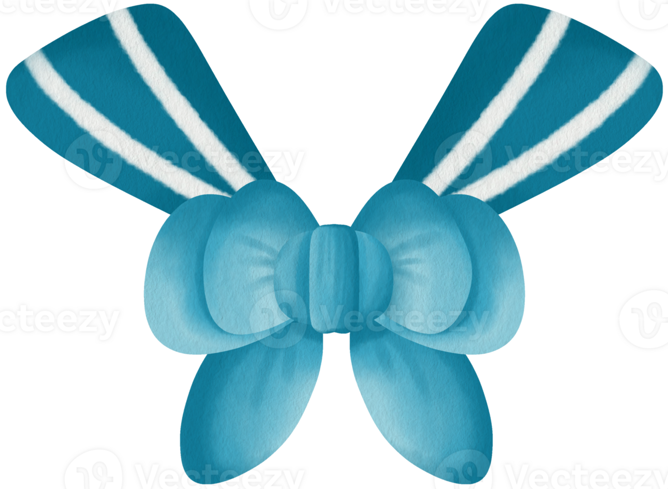 Blue Ribbon Bow Illustration png