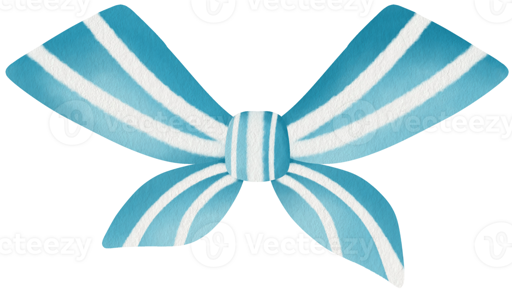 Blue Bow Ribbon Illustration png