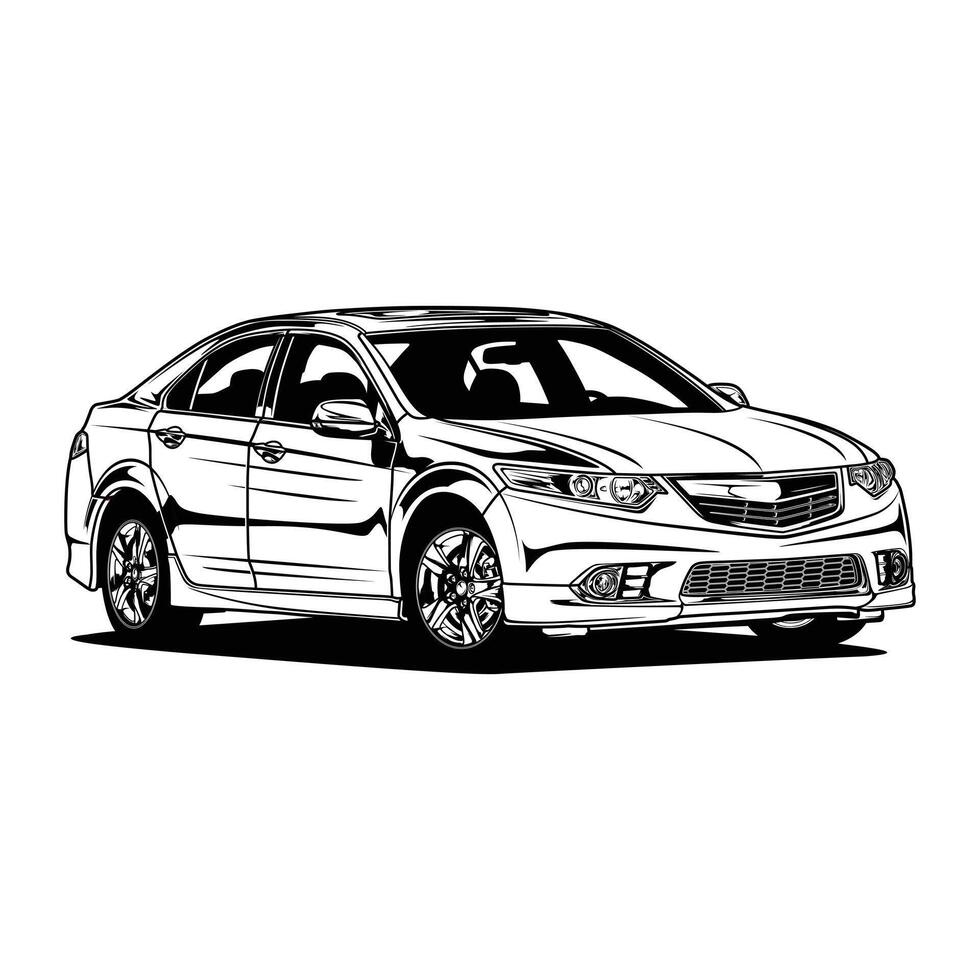 Black and White TSX Special Edition vector