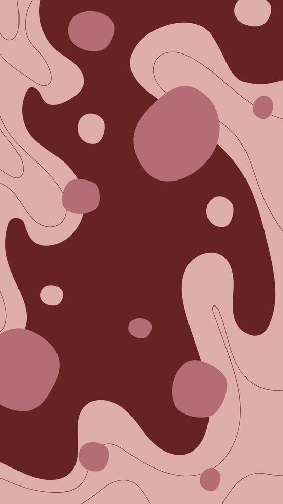 vertical abstract background in warm pastel colors with different shapes, lines and dots, background design for banners, advertisements, cards vector