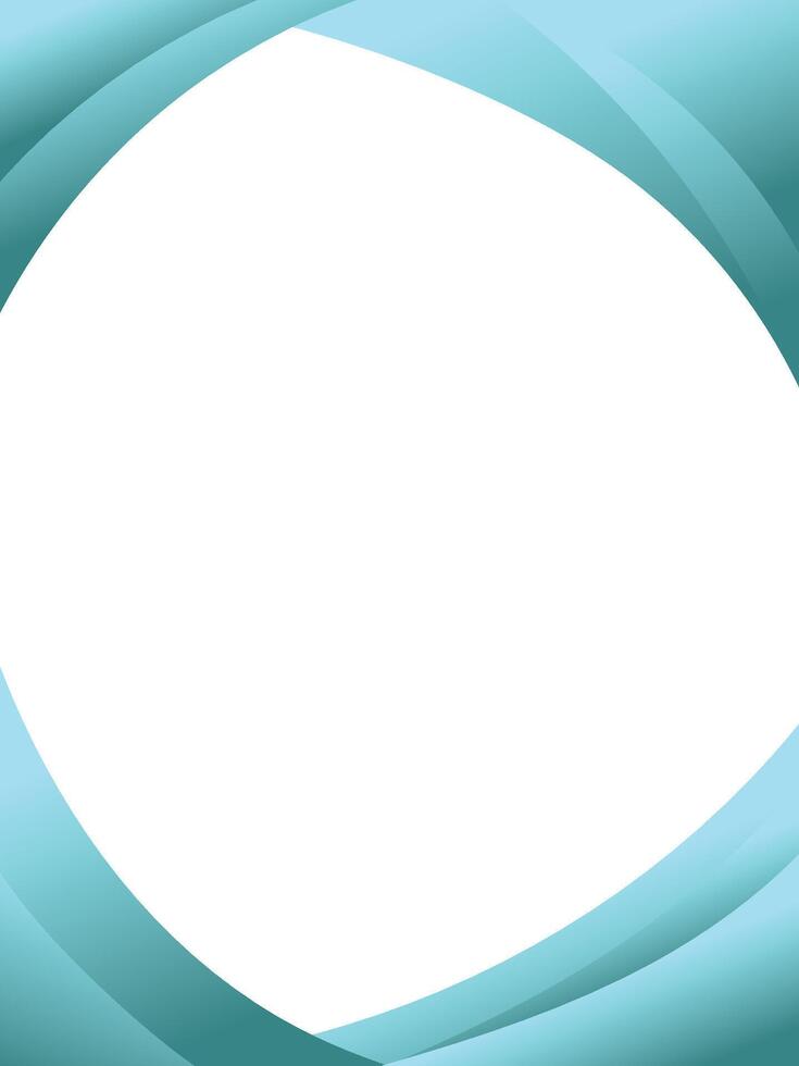vertical stylish frame blue steel gradient on white empty background for copy space vector
