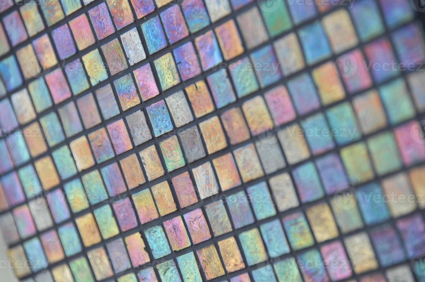 Colorful Iridescent Mosaic Pattern photo