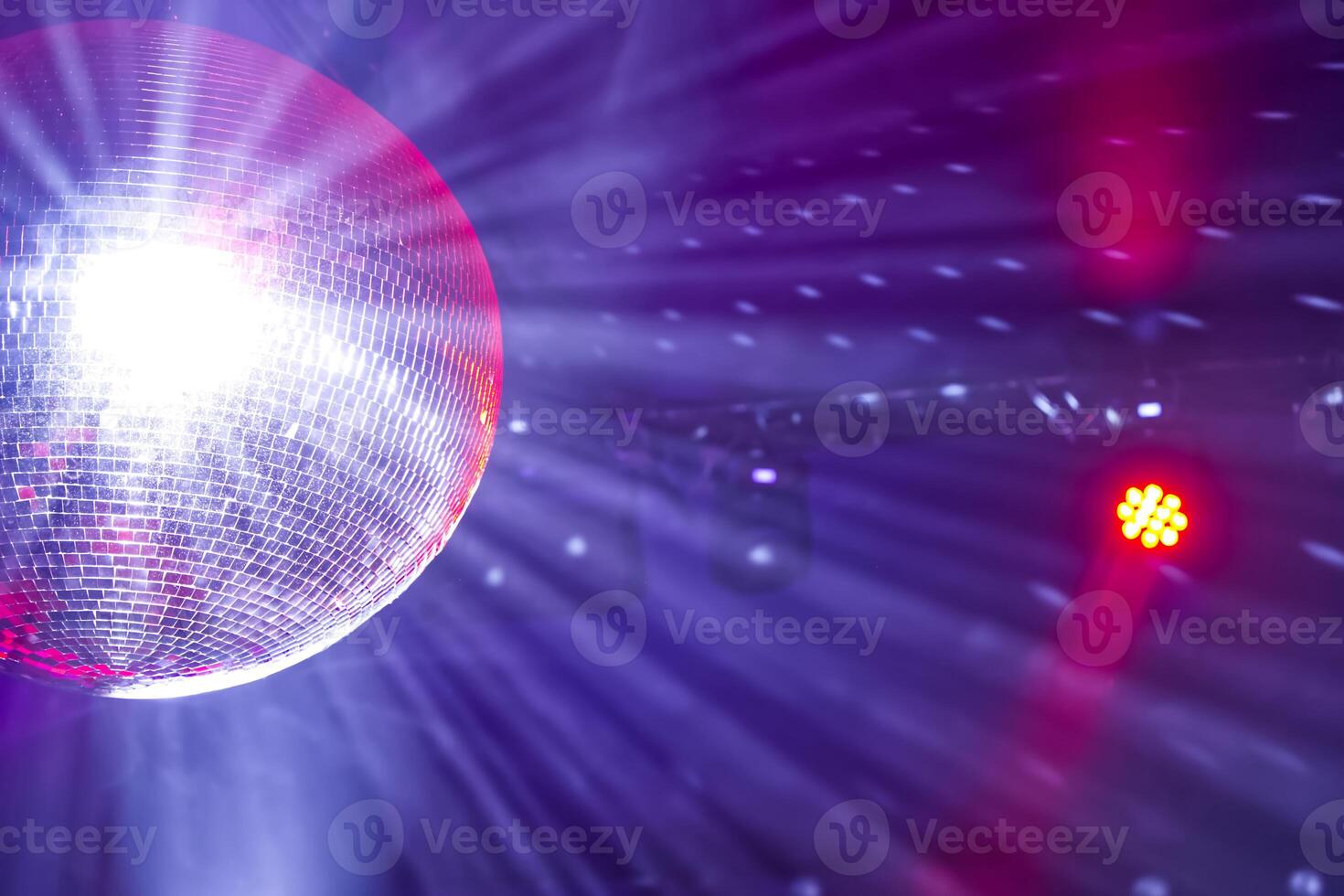 Vibrant Disco Ball with Colorful Lights photo