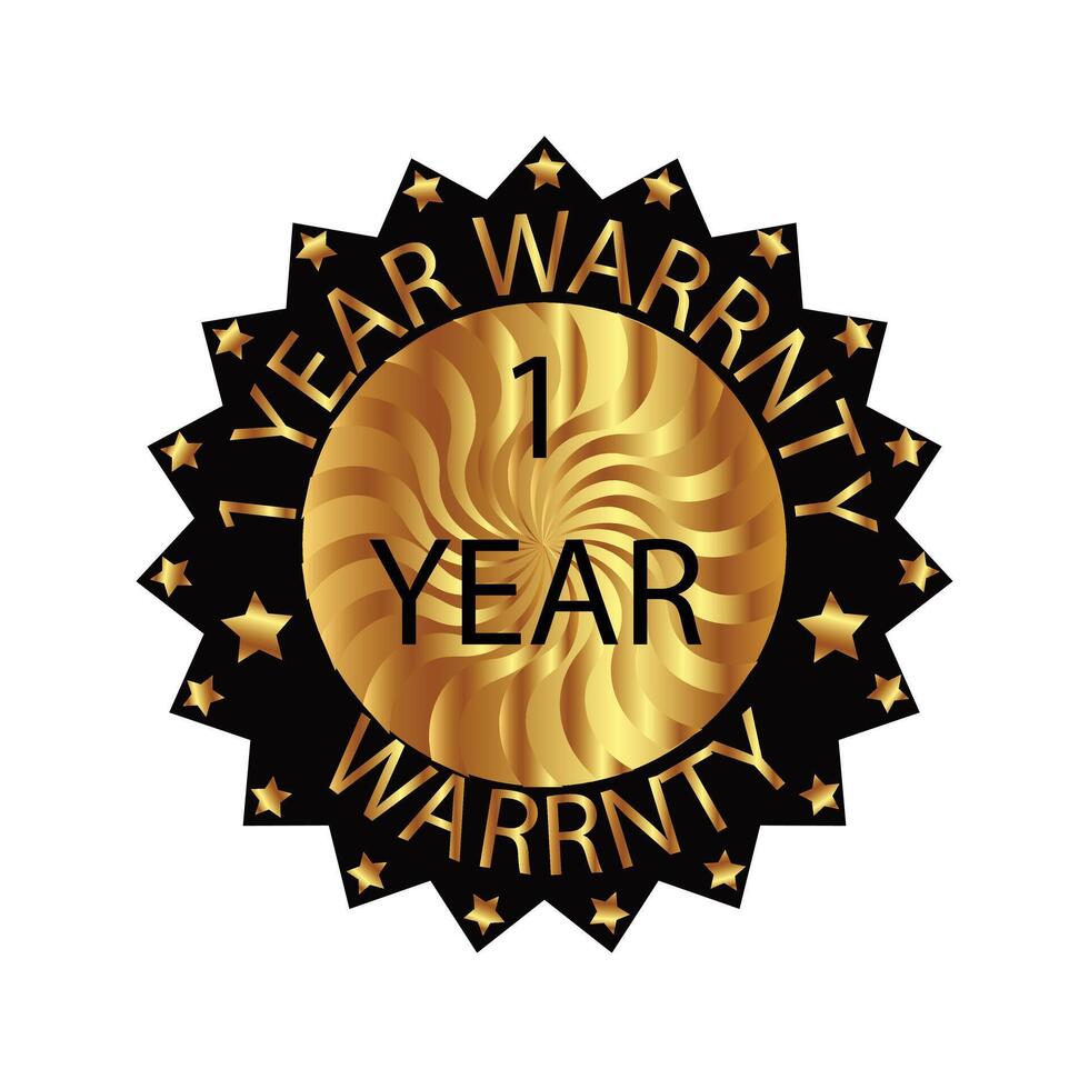 Premium 1 Year Warranty Emblem vector