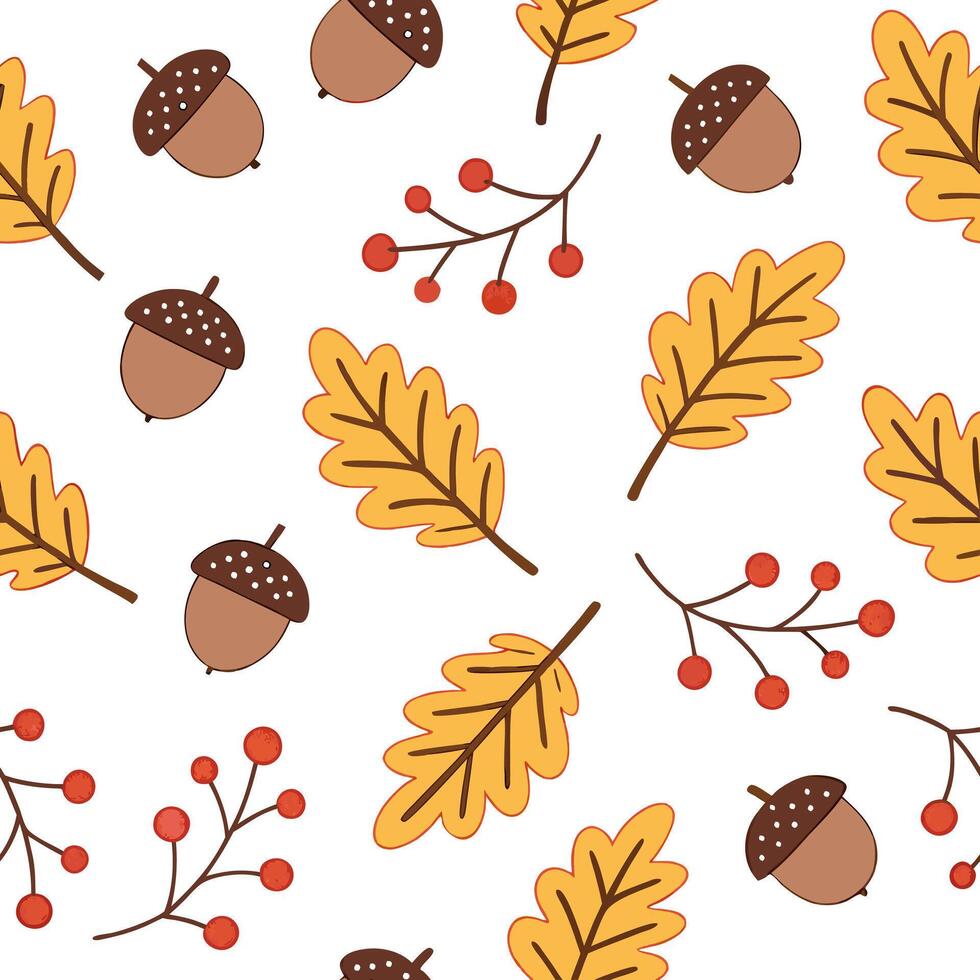 Flat Cozy autumn wreath seamless tile pattern with colorful leaves and seasonal accents concept as Colorful autumn leaves and seasonal accents create a cozy autumn wreath seamless Clean Pro vector