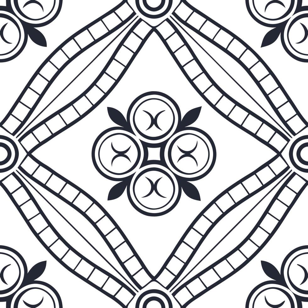 Flat Create elegant seamless pattern with vintage frame borders filigree tile elements white balance high resolution graphics concept as Ornamental curves blend seamlessly with st Clean Pro vector