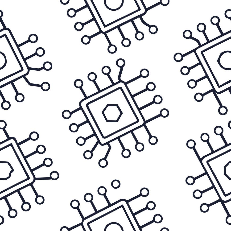 Flat Create seamless tile patterns with digital technology motifs like neon lights circuits and AI designs featuring isolated white for clean branding concept as Merge neon lights Clean Pro 12 vector