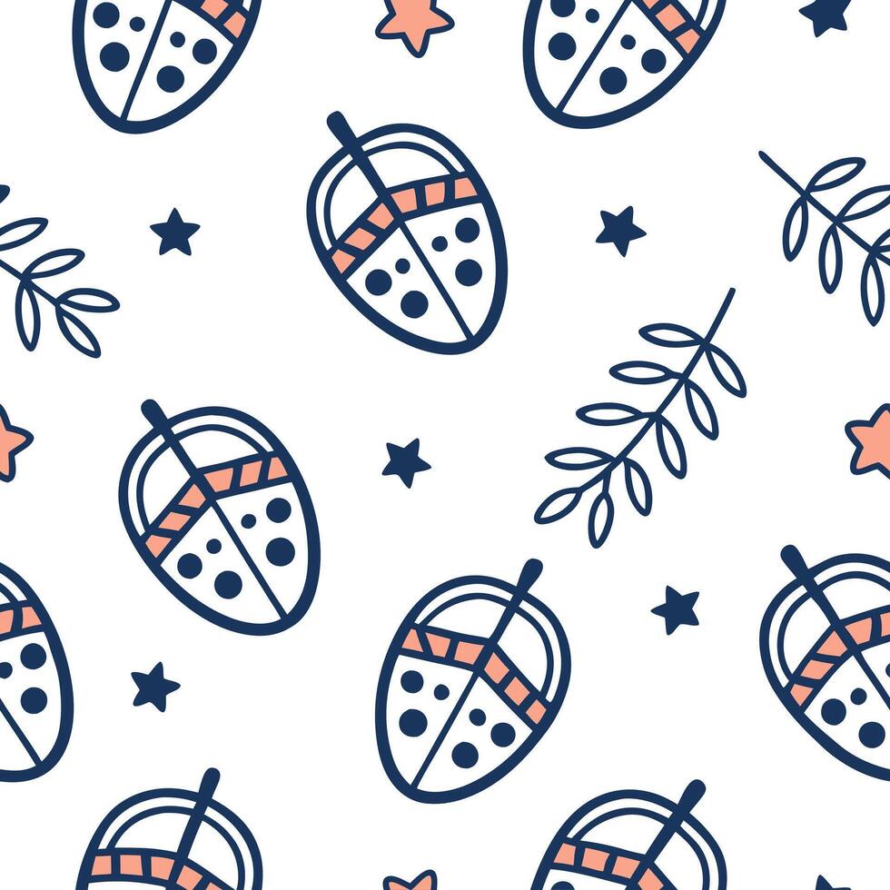 Flat Design seamless tile patterns featuring African birds such as flamingos ostriches and hornbills with vibrant colors and intricate detailing concept as Incorporate the beauty Clean Pro 6 vector