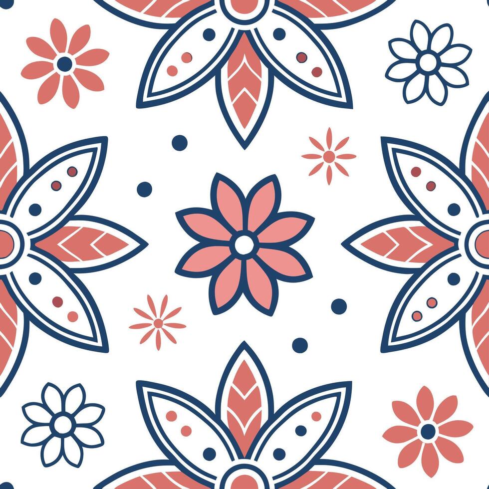 Flat Design seamless tile pattern using traditional Scandinavian fabrics featuring clean lines and minimalist geometric shapes concept as Use Scandinavian textile traditions to de Clean Pro vector