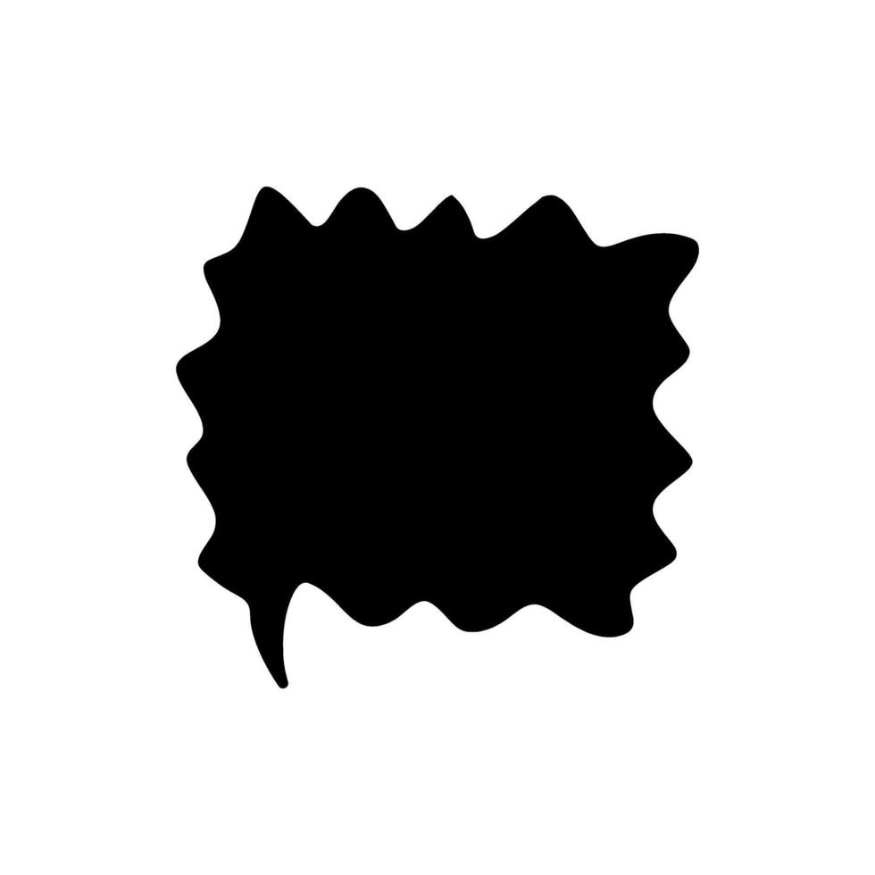 Black speech bubble icon isolated on a white background. illustration. vector