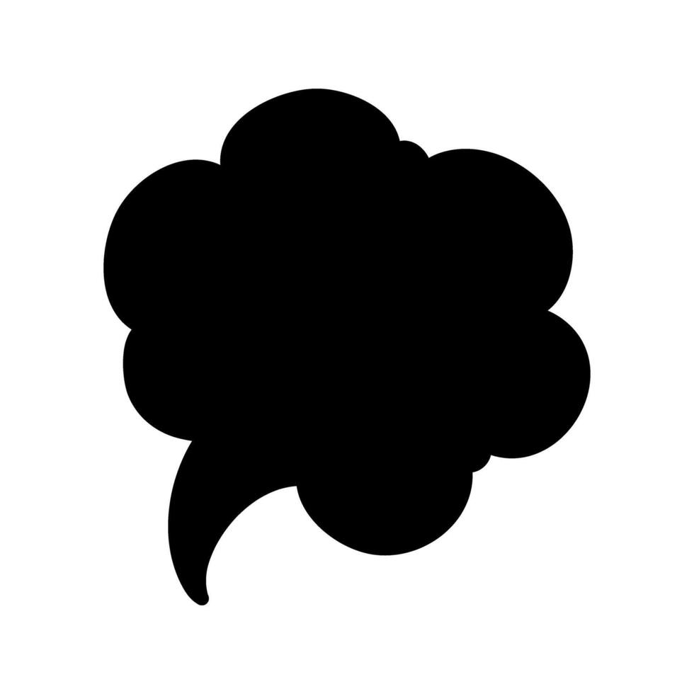 Speech bubble icon. Flat style. illustration on white background. vector
