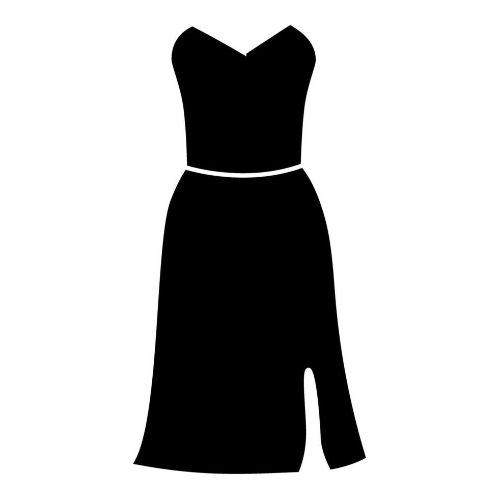 Women's dress icon. Simple illustration of women's dress icon for web. vector