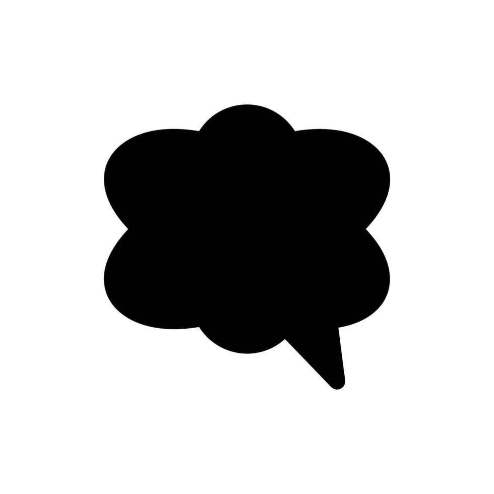 Speech bubble icon in trendy flat style isolated on white background. illustration. vector
