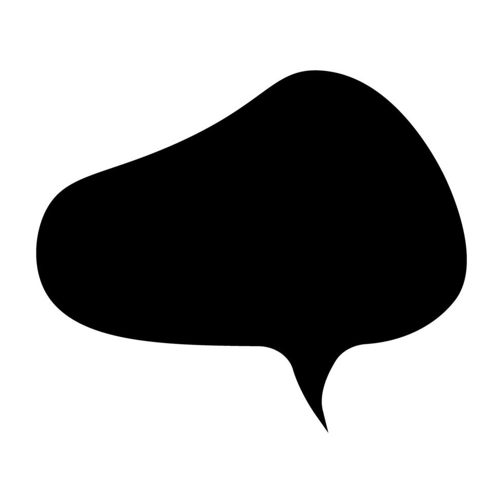 Speech bubble sign or icon on white background. Flat style. illustration. vector