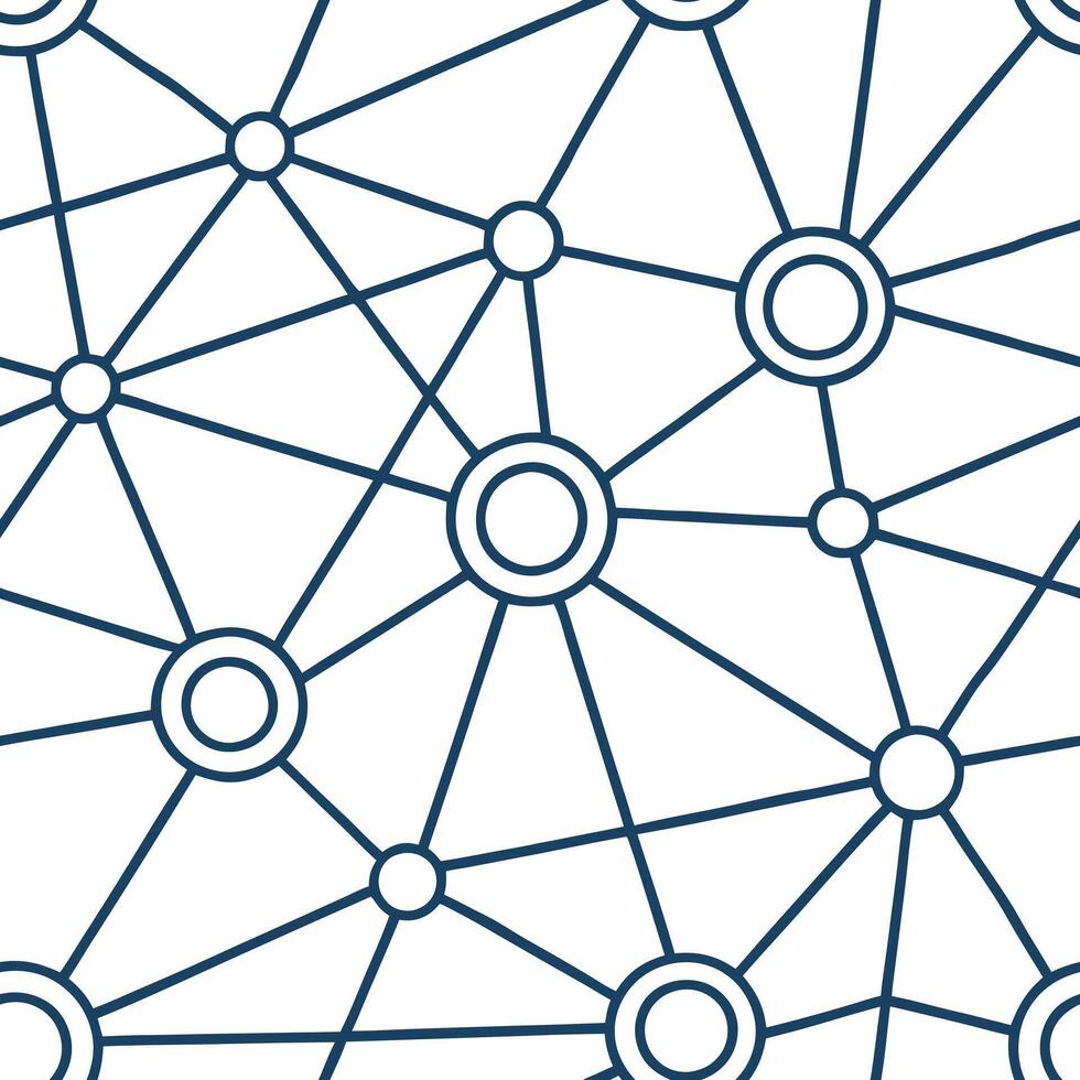 Flat Intricate seamless pattern showcasing digital lines forming complex network grids in tiled design with isolated whitebalance for futuristic impact concept as Complex network g Clean Pro vector
