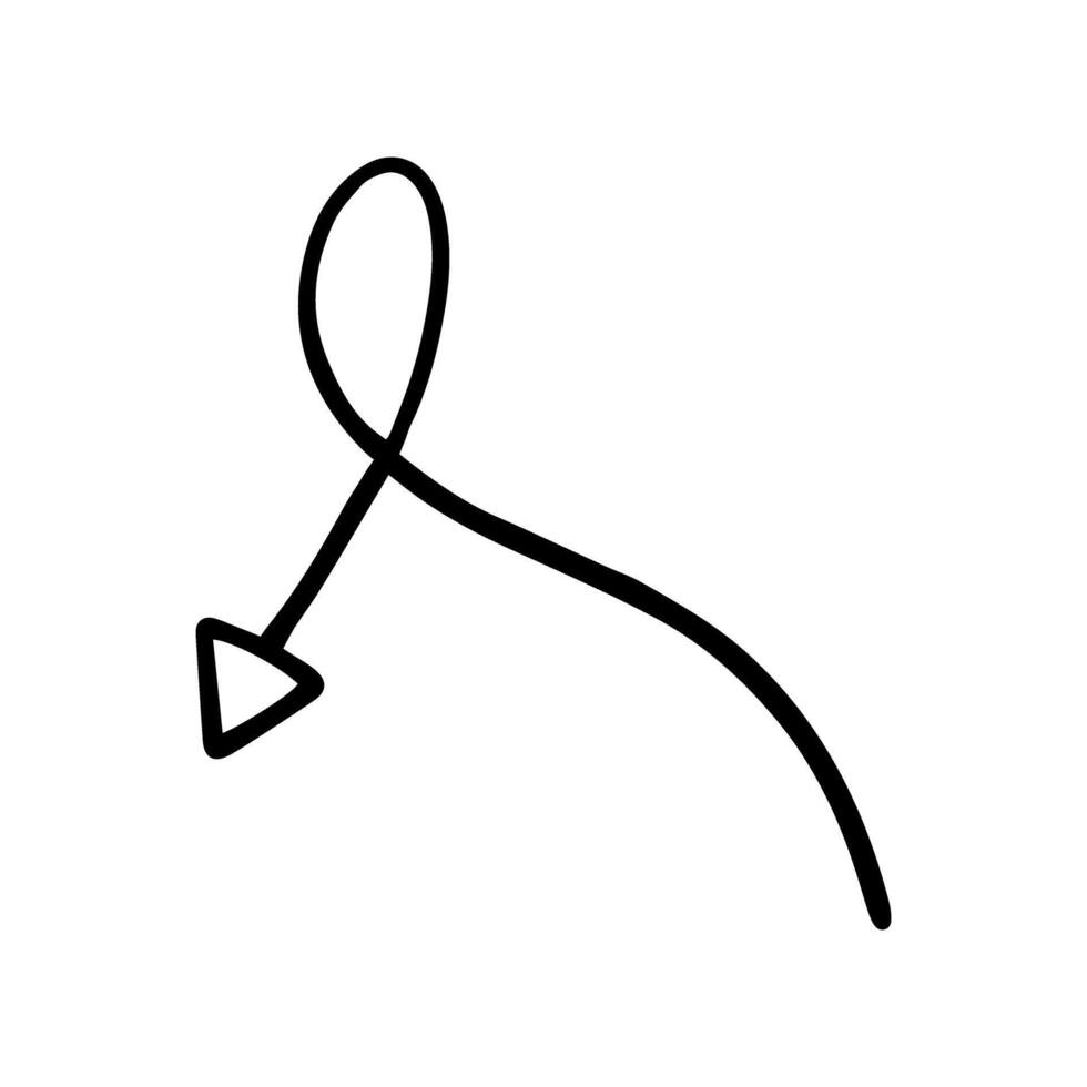 Prostate cancer awareness ribbon linear icon. illustration isolated on white background. vector