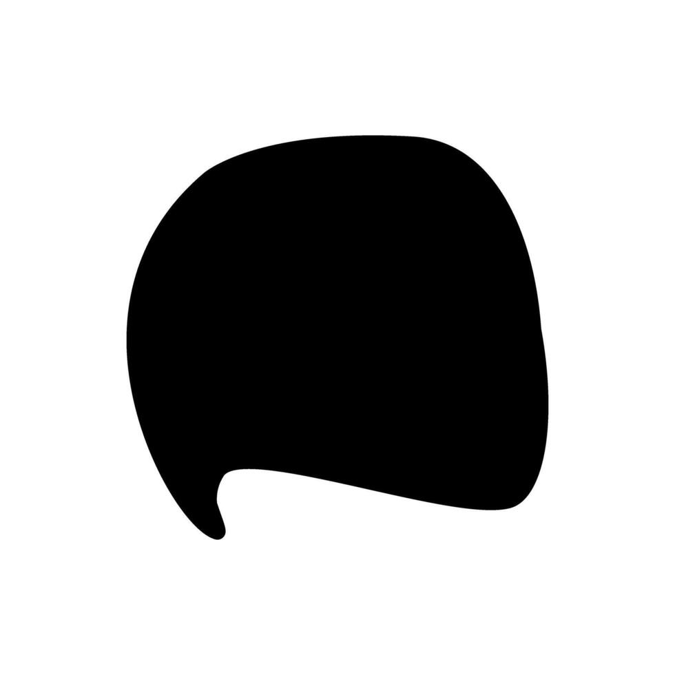 Speech bubble icon . illustration. Black on white background. vector