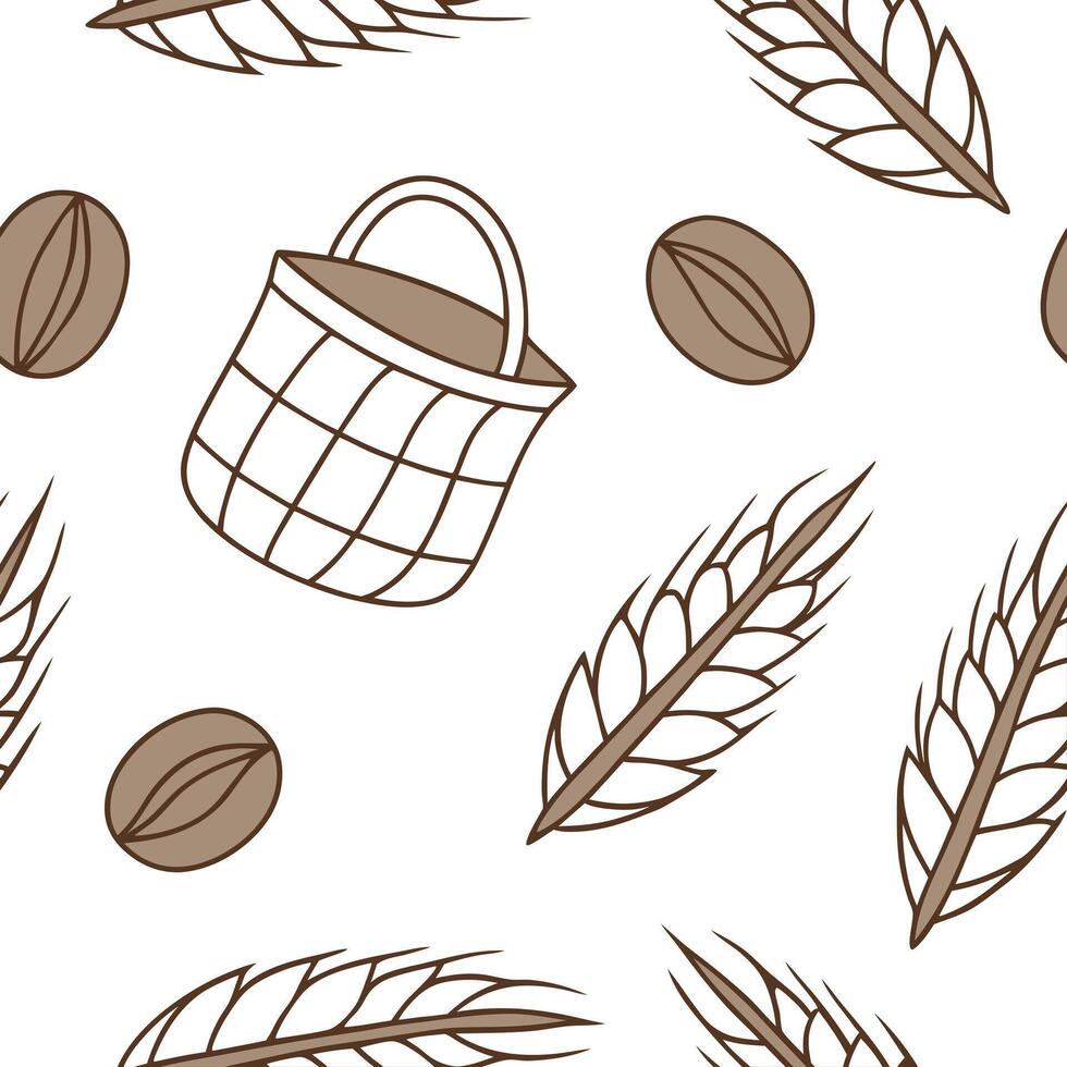 Flat Natural Fiber Elements concept as A seamless design made of natural fibers symbolizing eco friendliness and a Zero Waste New Year 2026 The camera focuses on the textur Clean Pro vector