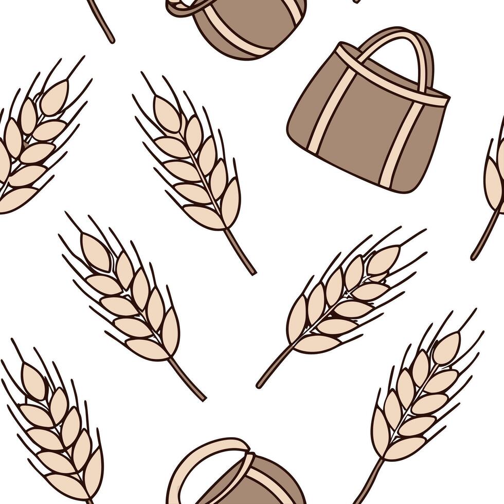 Flat Natural Fiber Elements concept as A seamless design made of natural fibers symbolizing eco friendliness and a Zero Waste New Year 2026 The camera focuses on the textur Clean Pro 2 vector