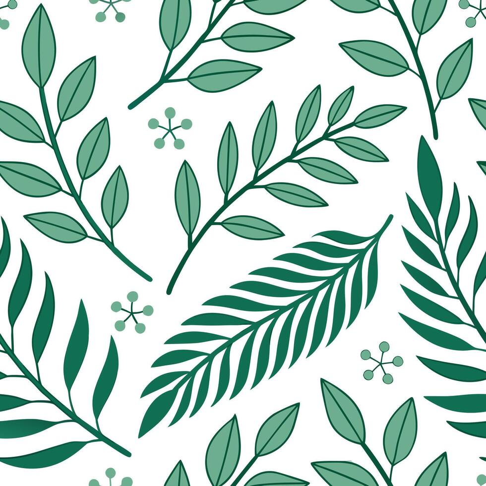 Flat Seamless Greenery Background concept as A seamless background featuring lush greenery and plants symbolizing a fresh start for New Year 2026 and a commitment to Zero Waste Th Clean Pro 2 vector