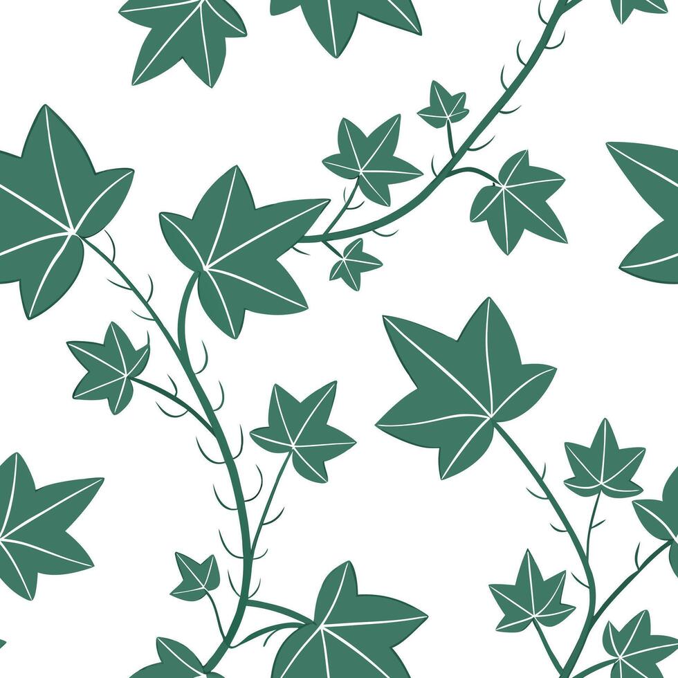 Flat Subtle summer leaves seamless pattern with eucalyptus and olive branches for soft calming spaces concept as Soft eucalyptus and olive branches seamlessly arranged for a calmin Clean Pro 2 vector