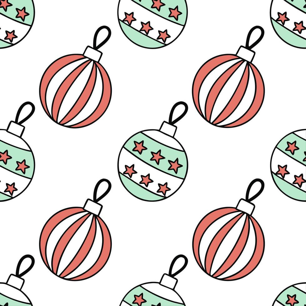 Flat Upcycled Fabric Christmas Ornaments concept as A seamless minimal background featuring a repeating pattern of Christmas ornaments made from upcycled fabric scraps in various c Clean Pro vector