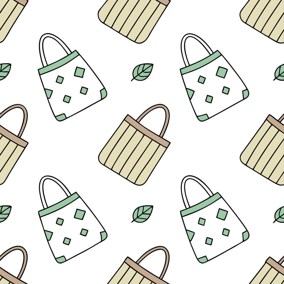 Flat Upcycled Fabric Elements concept as A seamless design showcasing elements made from upcycled fabric scraps in various colors and patterns representing a Zero Waste New Clean Pro vector
