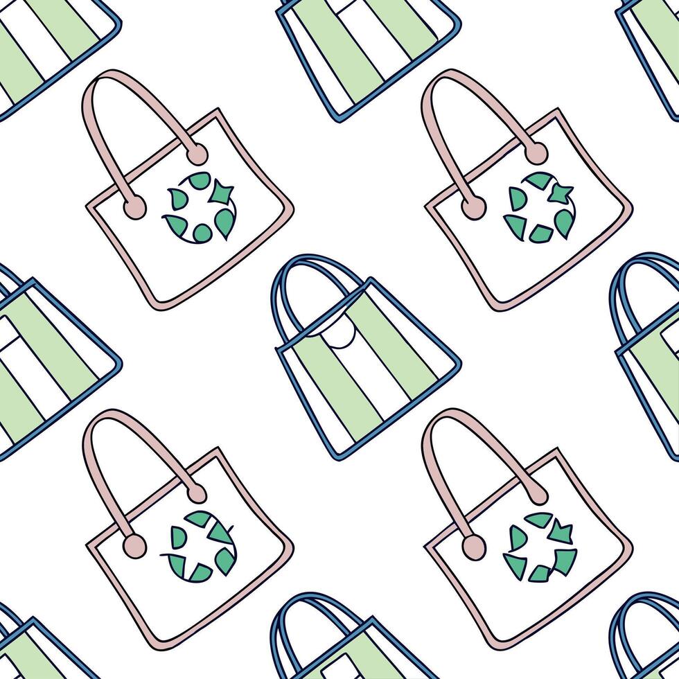 Flat Upcycled Fabric Elements concept as A seamless design showcasing elements made from upcycled fabric scraps in various colors and patterns representing a Zero Waste New Clean Pro 2 vector
