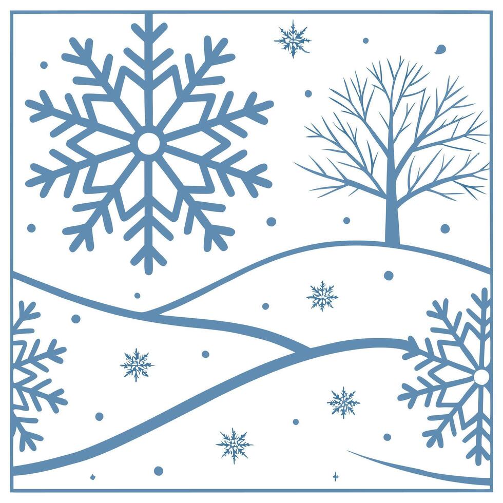 Flat Winter snow seamless pattern with large soft snowflakes and frosty textures for a dreamy snow covered landscape concept as Dreamy winter snow pattern with soft snowflakes and Clean Pro vector