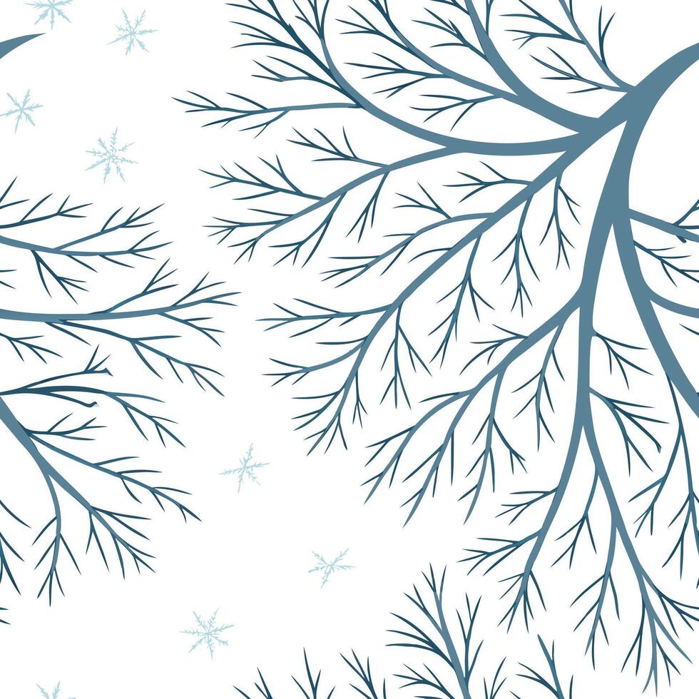 Frost covered branches seamless tile pattern with intricate ice details and snowy accents concept as Intricate ice details on frost covered branches create a seamless tile pattern Clean Pro vector