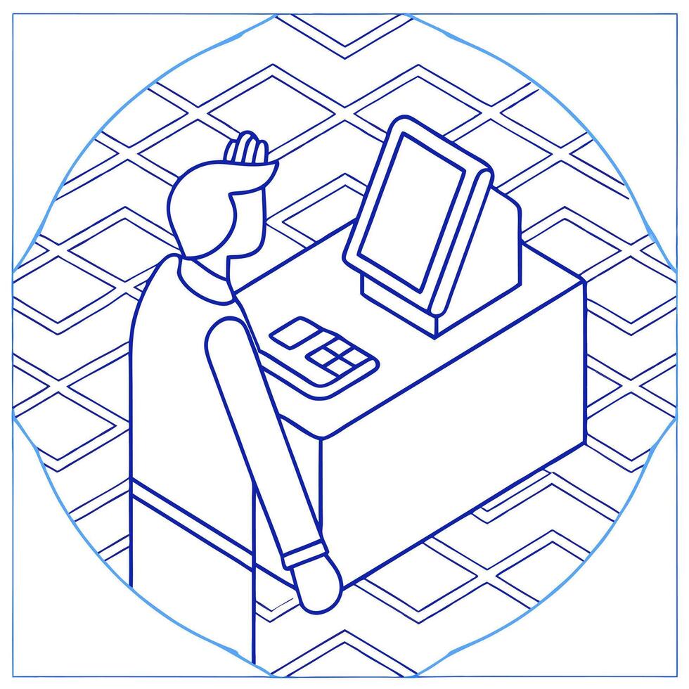 Futuristic close up of cashier less checkout technology concept as Camera tightly frames a users hand waving over a sleek futuristic checkout terminal The shot pans to reveal item Clean Pro vector