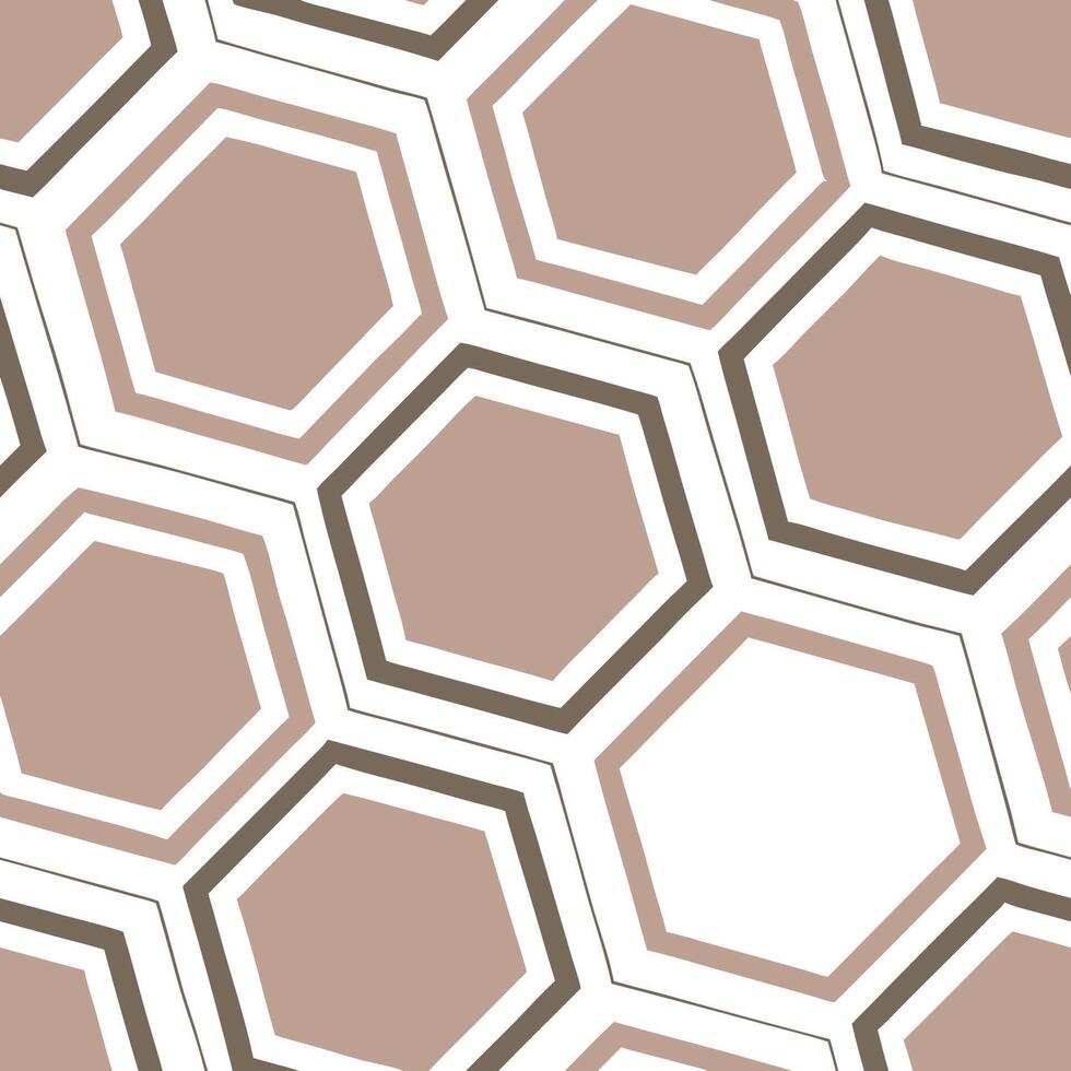 Geometric retro polygon seamless tiles split complementary colors on white background suitable for balanced designs concept as Designing geometric seamless tile with retro polygons Clean Pro vector