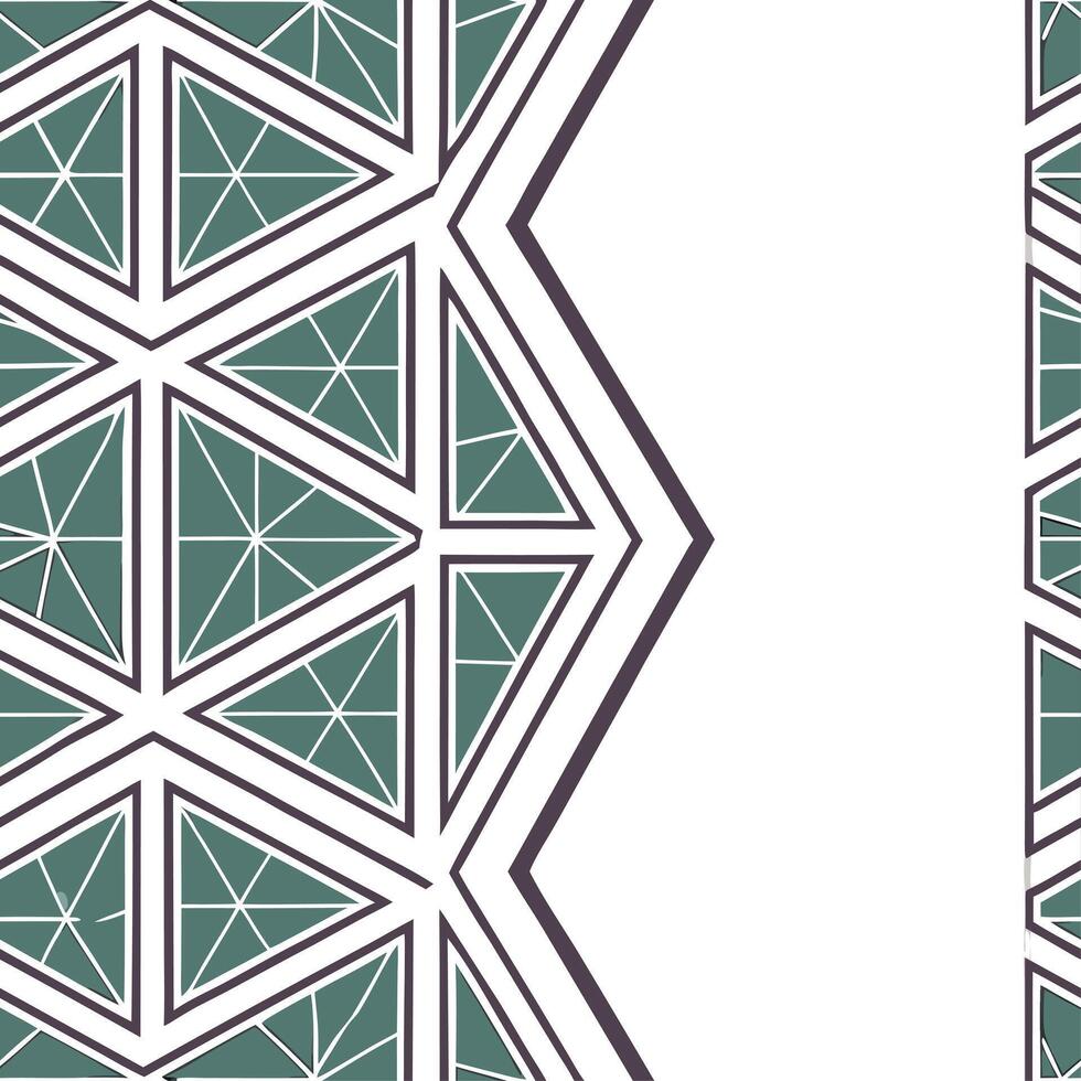 Geometric retro polygon seamless tiles muted jewel tones on white background suitable for sophisticated designs concept as Creating geometric seamless tile with retro polygons in m Clean Pro vector
