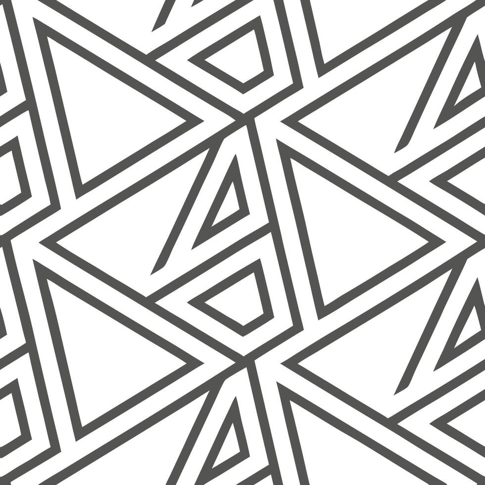 Geometric triangle seamless pattern with interlocking shapes and subtle gradients on white concept as Interlocking triangle shapes with subtle gradients creating sophisticated geom Clean Pro vector