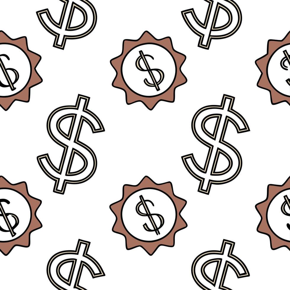 Glossy tiles with metallic currency symbols and reflective discount signs concept as A sophisticated seamless tile pattern featuring metallic currency symbols and reflective discou Clean Pro vector