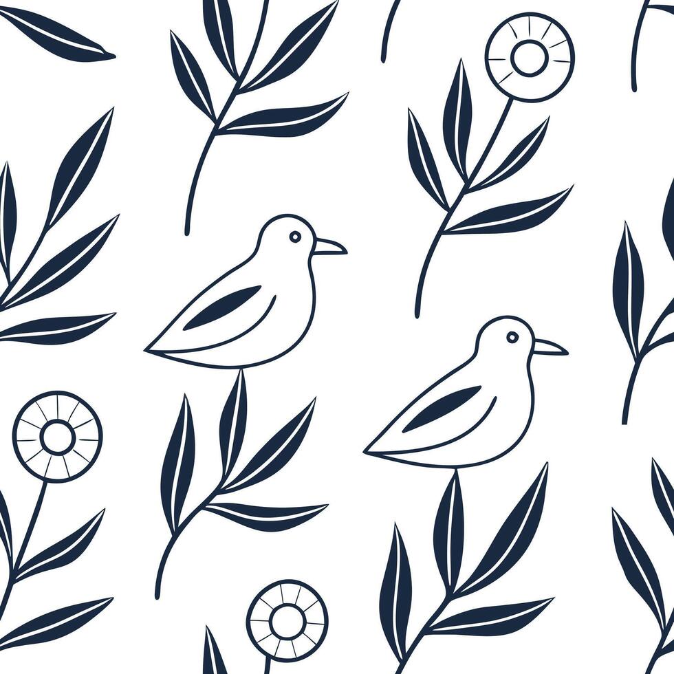 Hand drawn abstract shapes seamless tile pattern artistic isolated white background perfect for whimsical stationery crafts concept as Artistic hand drawn abstract shapes seamless Clean Pro vector