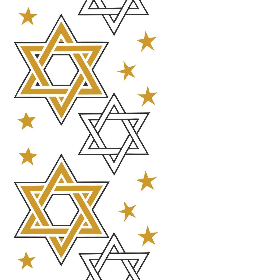 Hanukkah stars seamless pattern with silver blue and white for a cool winter themed holiday look concept as Winter inspired Hanukkah stars pattern with silver blue and white tones Clean Pro 2 vector