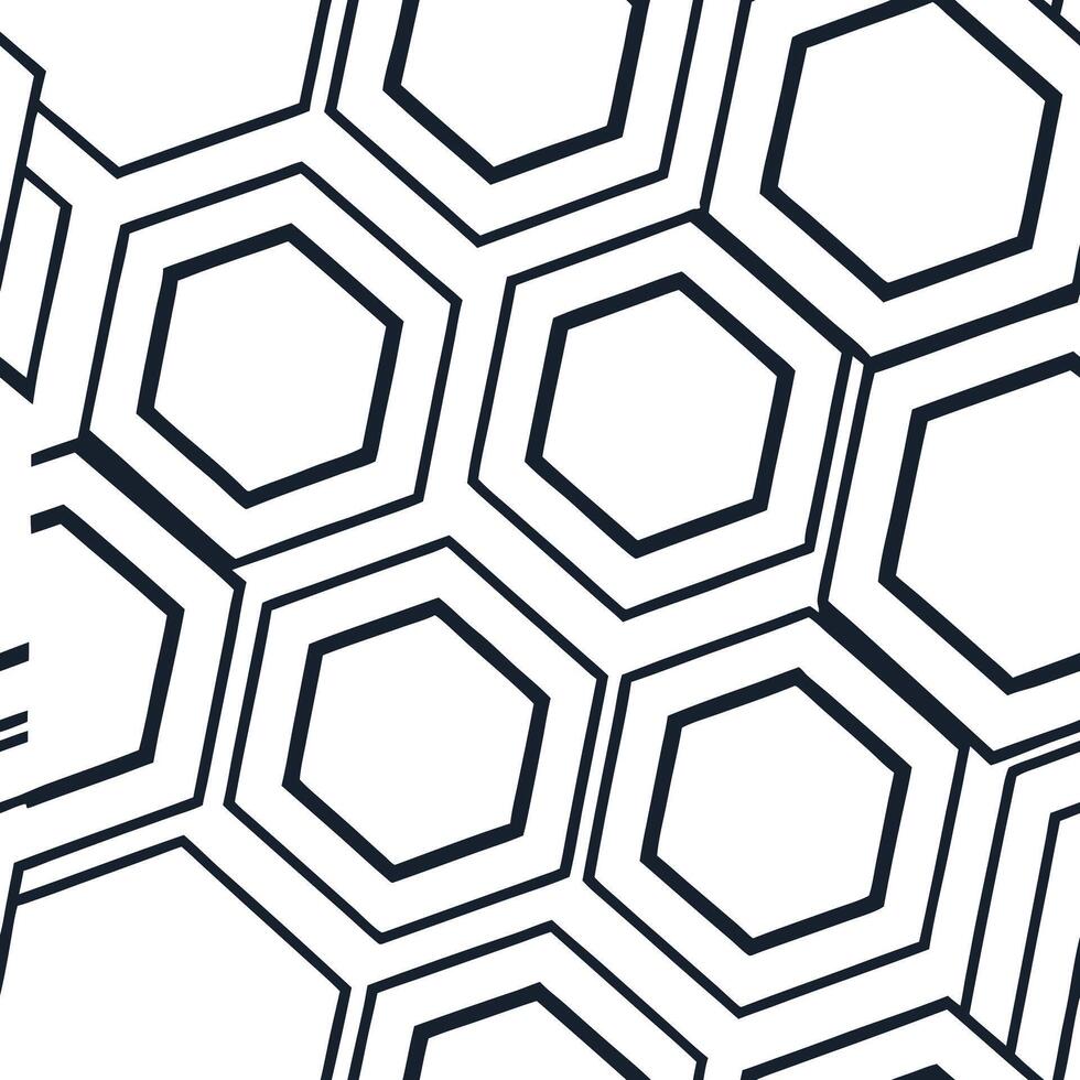 Hexagons geometric seamless tile pattern structured isolated white background perfect for modern branding packaging concept as Hexagons geometric seamless pattern with structured d Clean Pro vector