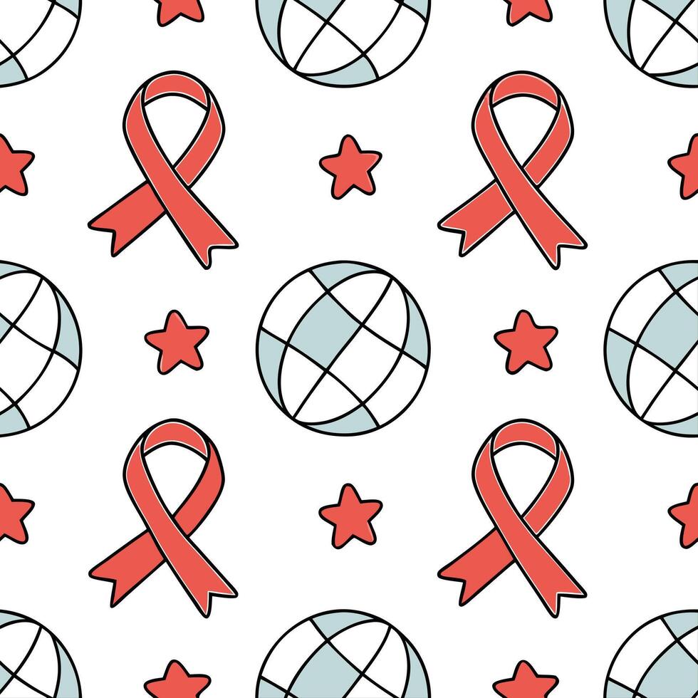 Holographic World AIDS Day Symbols concept as Design a frame featuring holographic symbols related to World AIDS Day with a glossy finish leaving the center open for copy space per Clean Pro vector