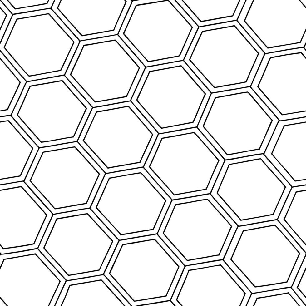 Honeycomb polygon seamless tile pattern refined isolated white background perfect for elegant interiors brand identity packaging solutions concept as Refined honeycomb polygon seam Clean Pro vector