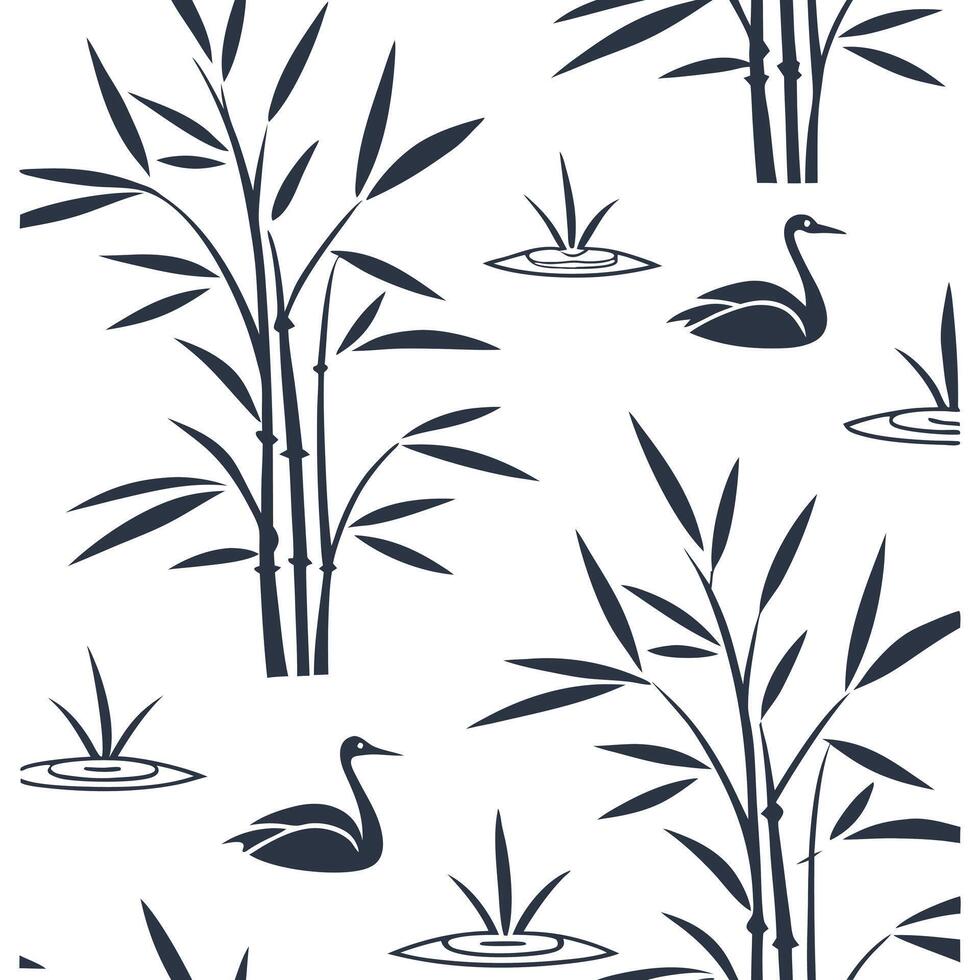 Incorporate traditional Japanese ink painting sumi e into a seamless tile design focusing on minimalist aesthetics and natural forms concept as Create a tile pattern inspired by Clean Pro vector