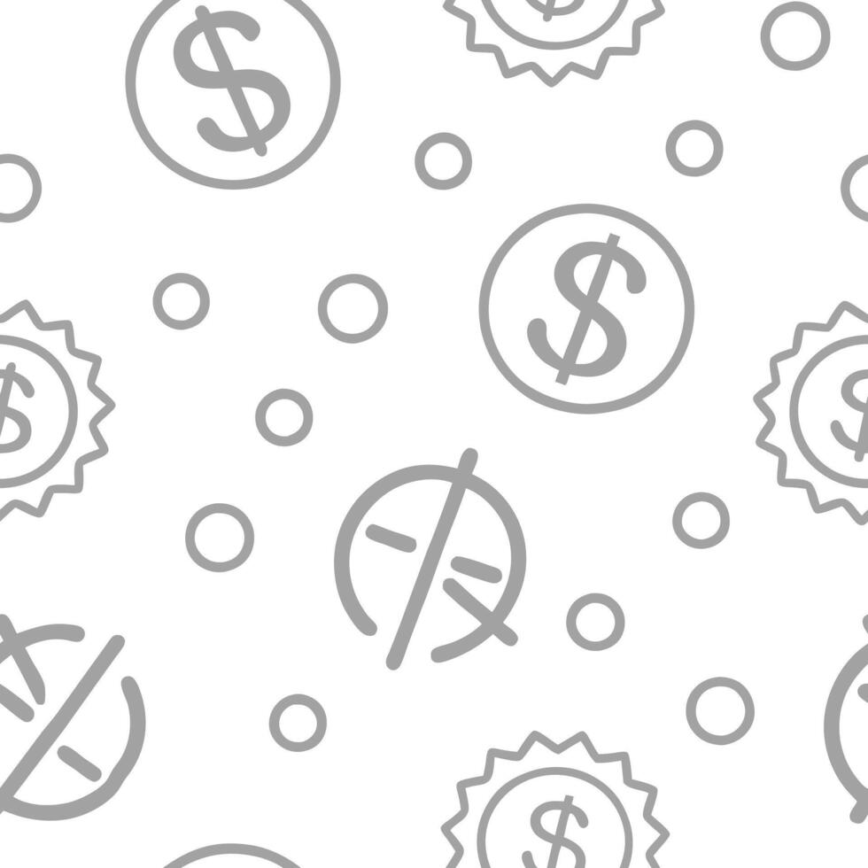 Minimalist tiles with subtle currency and discount patterns concept as A seamless minimalist tile pattern featuring subtle patterns of currency symbols and discount signs The unde Clean Pro vector
