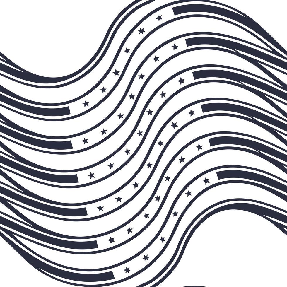 Modern square wave seamless pattern fluid isolated white background perfect for forward thinking brand visuals dynamic editorial digital design concept as Fluid modern square wave Clean Pro vector