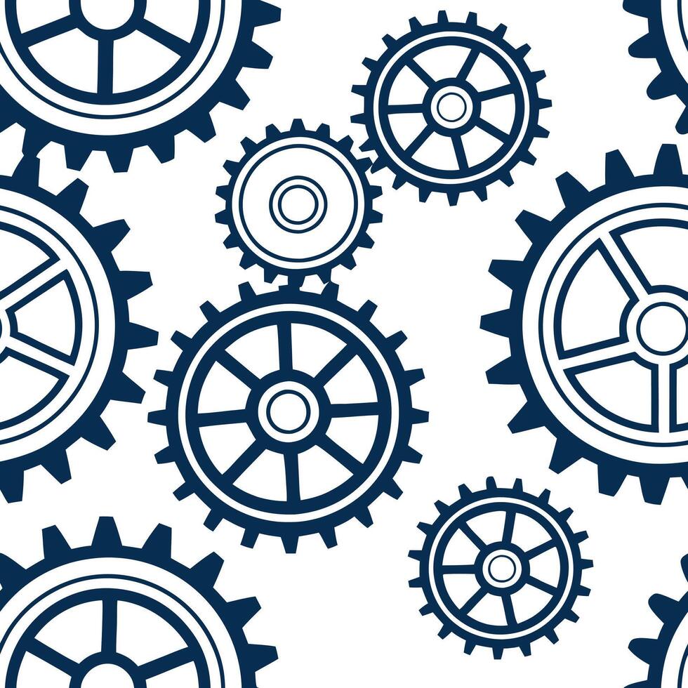 Plain background with human and robotic gears interlocking concept as An image of interlocking gears half human designed and half robotic on a plain background This visual represe Clean Pro vector