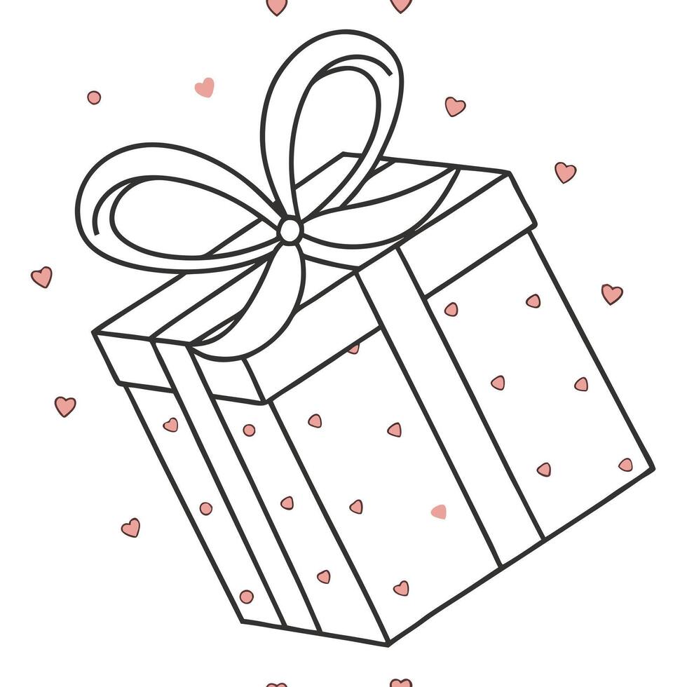 Plain White Gift Box Elements concept as A seamless plain white background featuring a beautifully wrapped gift box symbolizing the joy of giving for New Year 2026 Ideal for addin Clean Pro 2 vector