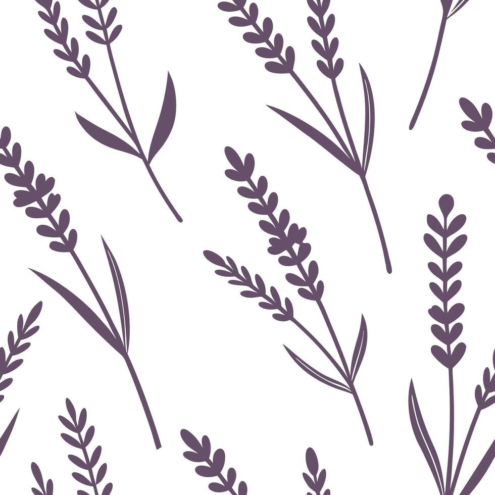 Rustic lavender seamless tile pattern with dried lavender motifs and earthy purple tones ideal for country style kitchens concept as Dried lavender motifs and earthy purple tones c Clean Pro vector