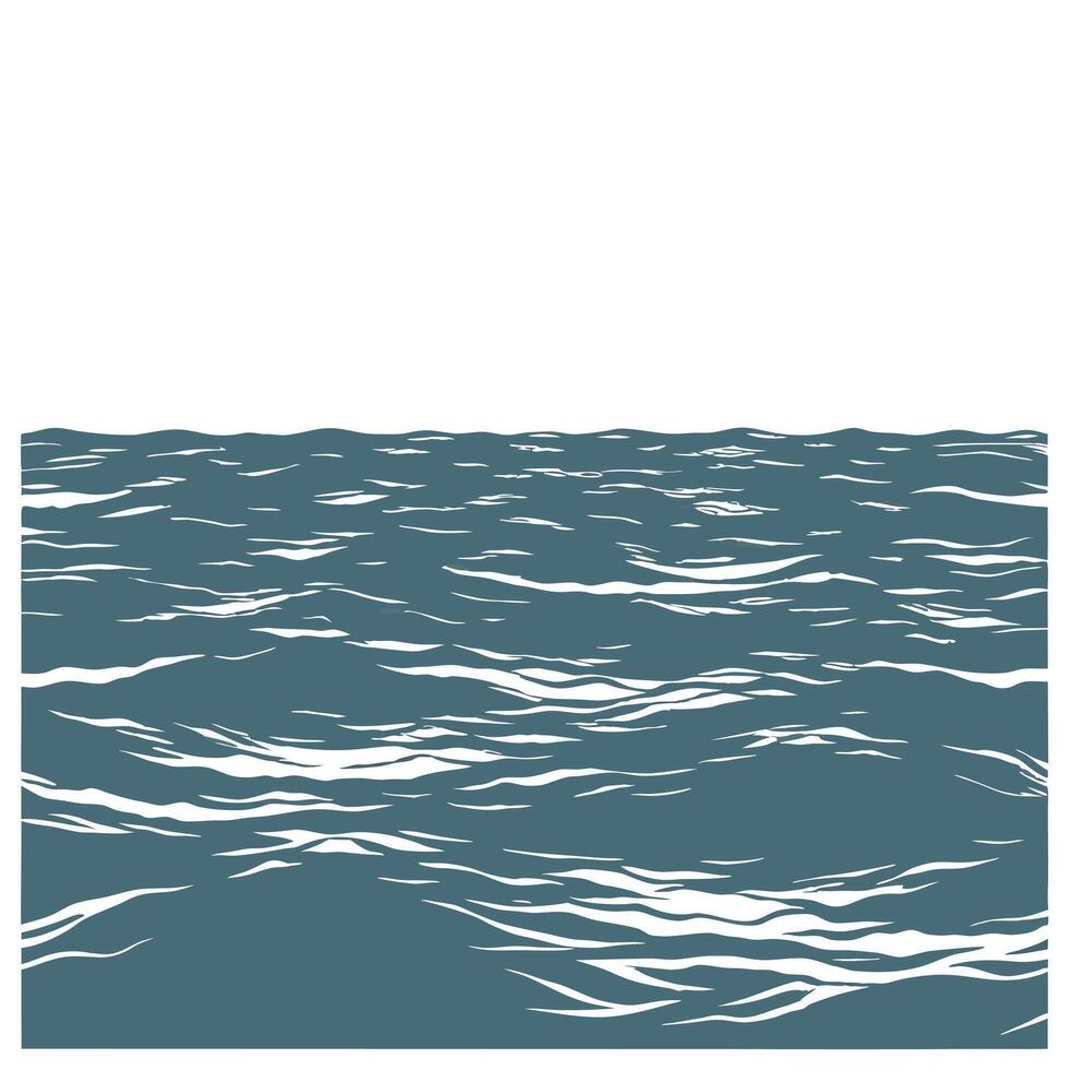 seascape and water and blue concept as Deep blue ocean waters merging with the sky creating a seamless horizon ample copy space for advertising text in Photo Stock Concept and Clean Pro vector