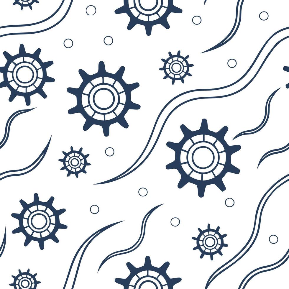 Soft abstract image of AI driven manufacturing data flow with copy space concept as A soft abstract image illustrating AI driven manufacturing data flow through dynamic lines and h Clean Pro vector