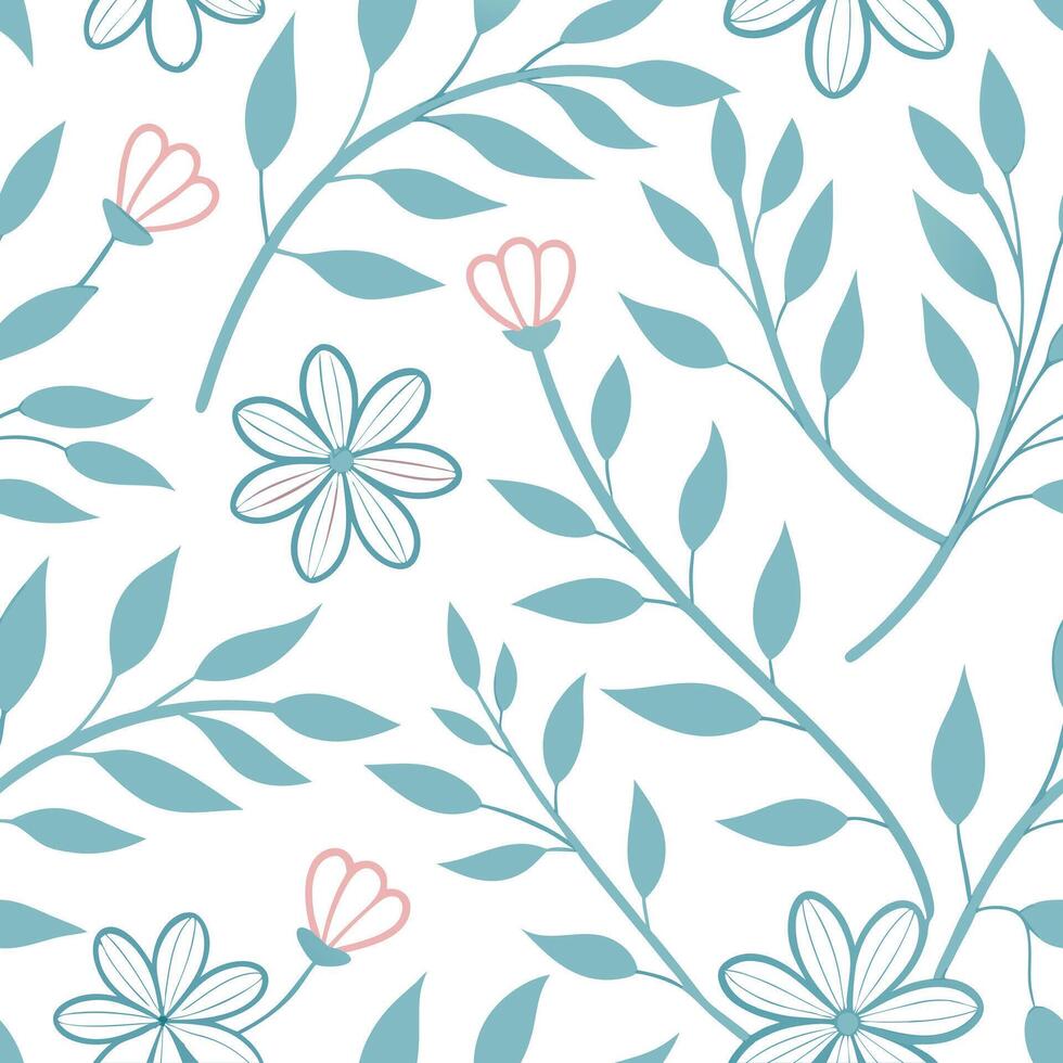 Soft summer seamless pattern with pastel hues and light floral accents for a gentle airy design concept as Airy summer pattern with pastel hues and delicate floral accents for a so Clean Pro vector